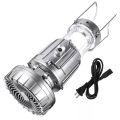 Đèn năng lượng mặt trời 3in1 2 chế độ kèm quạt tích điện và sạc điện thoại. 
