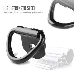 4pcs Truck Metal V‑Ring Cargo Tie Down Anchors Fixing Ring for Boat Trailer Truck Off-road Vehicle