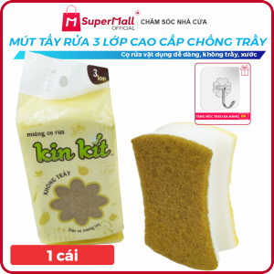 [HCM]Mút tẩy rửa đa năng 3 lớp cao cấp Kin Kít - Chống trầy xước mặt kính mặt kiếng bảo vệ móng tay - Mút tẩy rửa cao cấp