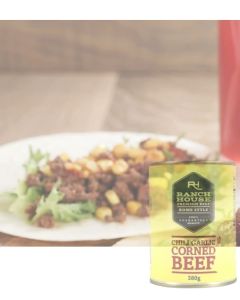 Ranch House Premium Chili Garlic Corned Beef 380g – Savory Spicy & Ready-to-Eat