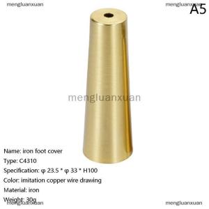 mengluanxuan Foot Solid Brushed เหล็กโต๊ะเก้าอี้กระบอกฝาครอบป้องกันการตกแต่งด้านล่างแผ่นปลอดภัย