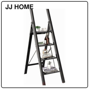 【JJ HOME】Aviation Step Ladder - 3/4/5 Steps / Slim Aluminium Ladder / Foldable / Space Savings / Large Board Ladder