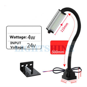 Led Machine Tool Work Lamp Waterproof Strong Magnetic Seat Punching Milling Machine Industrial Lamp 220V36V24V