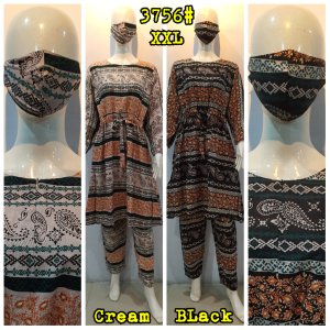 SeteLan One Set Rayon Ethnic Terbaru & Kekinian Big Size SUPER JUMBO XXL LD 110 cm 3747# 3756A#