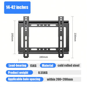【SG】TV Bracket Universal Wall Mount Table TV Stand Adjustable Monitor Desk Bracket for 14"-65" TV LCD Screen