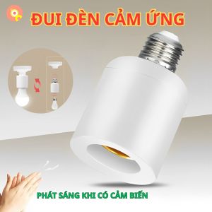 Đui Đèn E27 Cảm Biến Tự Động RD01 - Sáng Đèn Khi Có Chuyển Động Cảm Biến Nhạy Tiết Kiệm Điện
