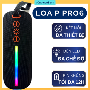 ( FREESHIP ) Loa Bluetooth P Pro 6 Thời Lượng Pin Vượt Trội  Kết Nối Nhiều Thiết Bị  Hỗ Trợ Cổng USB  AUX