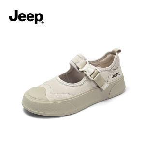 Jeep outdoor soft soled thick soled hiking versatile Mary Jane hiking shoes