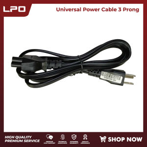 LPO Universal Power Cable 3 Prongs AC Wall Cable Power Cord