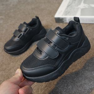 [Brandedbaby] 27-38 Sepatu Sekolah Anak Laki Laki Atau Perempuan Hitam Polos
