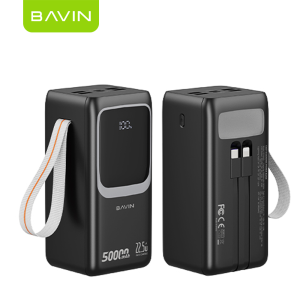 BAVIN PC1062 70000mAh / 50000mAh QC3.0 22.5W + PD 20W Fast Charging Large Capacity Powerbank w/ 6 USB & 2 Type-C Ports