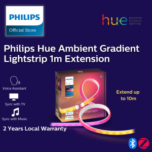 Philips Hue Ambient Gradient RGB Lightstrip 1m Extension