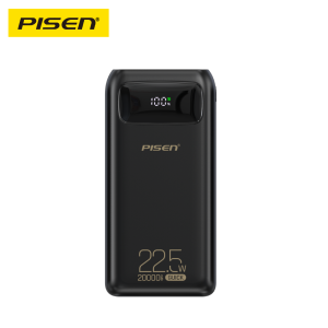 Pisen TPD38 20000mAh Pisen Quick PD 22.5W Fast Charging With Digital Display Powerbank For Iphone Apple Vivo OPPO Samsung Huawei Redmi Xiaomi Comes With 1 Year Warranty
