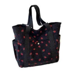 Women Shoulder Purse Strawberry Armpit Bag Multi-Pockets Handbag All-matching Underarm Bag Commuting Bag for Everyday