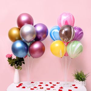 Trụ Nhựa Gắn Bong Bóng Giả Bay Trang Trí Sinh Nhật Sự Kiện Phụ Kiện Trang Trí Bàn Tiệc Trang Trí Bóng Bay
