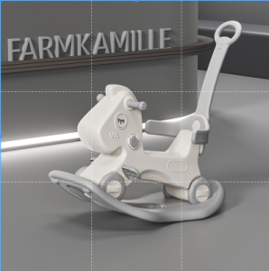 2 In 1 Children kids Rocking Horse And Stroller Rocking Chair Baby Wooden Horse Toy Baby Rocking Horse Birthday Gift