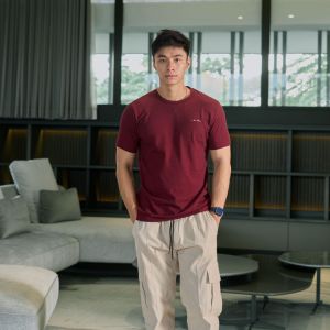 Kale ARTHUR MAROON / kaos pria / t shirt pria / kaos basic / kaos polos / pakaian pria