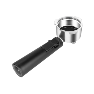 51mm Coffee Holder with Bottom Easy Cleaning Three Ear Espresso Machine Portafilter Replacement Accessories