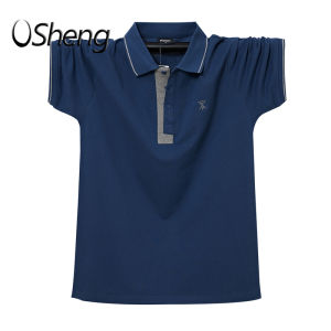 VSheng ขนาดใหญ่คอ T เสื้อผู้ชาย Polo ขนาดพิเศษ Lapel แขนสั้นแบบหลวมเสื้อขนาดใหญ่ M To 6XL