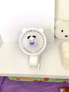 Sanrio Kayu Manis Jed Dog Jam Tangan Kipas Mudah Alih dan Comel usb  Kipas Senyap a Gelang Boleh Dicas Semula