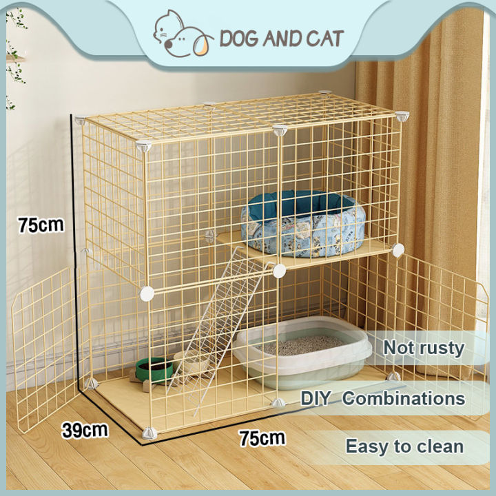 Products are shipped from ManilaStackable Cat Cage 75x39x73cm Ready Stock for Dogs Cats Rabbits Kittens and Hedgehogs. Easy Assembly and Storage Lazada PH