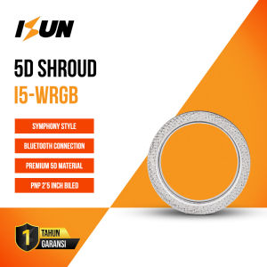 ISUN Shroud Matrix 5D Motorcycle I5 WRGB 25 Inch Akrilik Premium Design APP Bluetooth DC12V