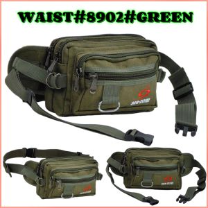 [Msia Stock] Mens Canvas Waist Pouch Water Resistant Chest Bag Sling Stylish Waist Pack Multipurpose Shoulder Bag LELAKI
