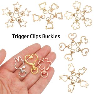 A5TG 5pcs  khí Vòng chìa khóa DIY Túi xách Khóa dây đeo  móc Khóa kích hoạt Clips Keychain Lobster Móc kẹp tôm hùm