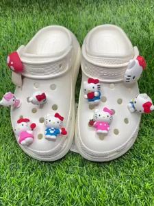 Phụ kiện khóa giày Hello JJBXC CHARM hoạt hình 3D KT dễ thương phụ kiện giày thời trang DIY