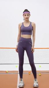 áo bra tập yoga cao cấp SUDU Bảng Chữ Cái Cố Định Cảm Giác Đồ Lót Thể Thao Tích Hợp Nhanh Khô Cường Độ Cao Chống Sốc Tập Hợp Áo Ngực Yoga