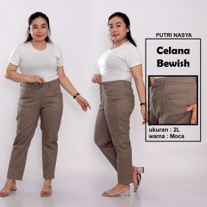Celana Kerja Super Jumbo XXL 4L 5L 6L 8L Big Size Chino Stret Army Navy Cream Moca Capucino Hitam Abu Tua Abu Muda / Celana Kantor Big Size / Celana Jumbo