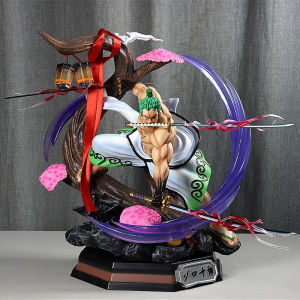 One Piece Anime 26cm Figurines Kimono Roronoa Zoro Santoryu Combat Version Statue PVC Action Figure Collection Model Toy
