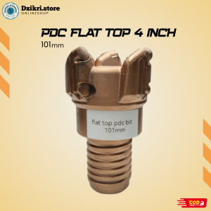 Mata Bor PDC flat top drill bit 101 mm (4 inch) / Mata Bor untuk Batuan Keras dan Lunak / High Quality