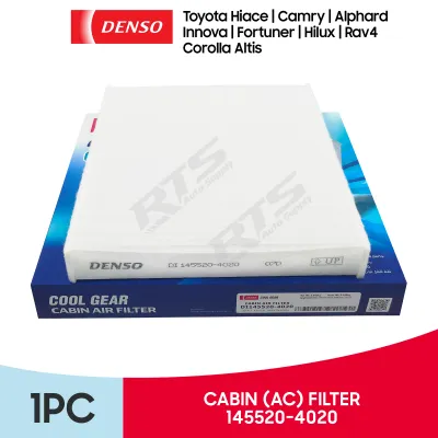 Denso Aircon AC / Cabin Air Filter for Toyota Innova / Fortuner / Hilux / Hiace / Corolla altis / Camry / Rav4 / Alphard 145520-4020
