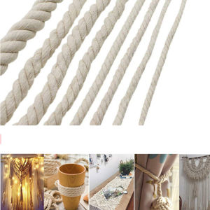 Cotton Rope Macrame Cords Beige Twisted String Cotton Cord For Handmade Natural DIY Home Wedding Accessories Gift