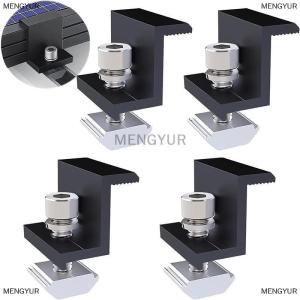[COD] MENGYUR 1set Solar Panel Mounting Fixing Clamp Adjustable Bracket End Mid Clamp PV Panel Clip For Solar Panel PV Install Accessories