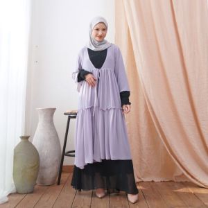 MYMODA Outer Ceruty Babydoll / Outer Polos/ Long Outer/ Outer Tali Ceruty/ Tunik Outer | 314 A