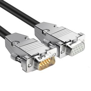 D Sub 15pin Cáp VGA 3 hàng thiết kế coppered kết nối 1.5 mét tăng cường tín hiệu rõ ràng