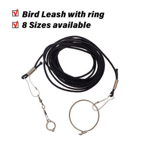 3 Meters Bird Leash with Training Ring Bird Ring Legband for love birds parakeets