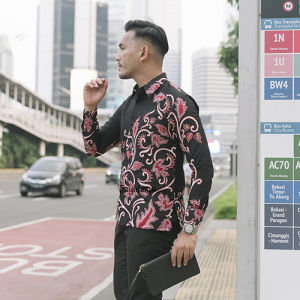 Jayabaya Batik MAVENDRA Kemeja Katun Furing Lengan Panjang