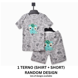 Redkite Terno Tshirt and  Shorts Cotton Baby Newborn Infant Toddler Clothes Girl Boy