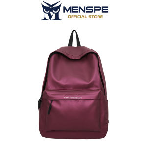 MENSPE Men Backpack Business Backpack 15.6inch Laptop Backpacks Casual Travel School Bag Solid Color Backpack Lightweight Zipper Backpack Waterproof Large Capacity Bag for Men Male