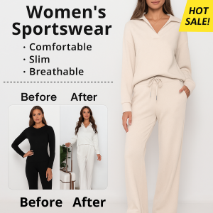 Sweatshirt Set Smooth Two-piece Set Soft Multifunction Long-sleeved Loose Keep Warm Wearer Variety