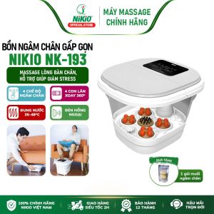 Bồn Ngâm Chân Máy Massage Chân Nikio NK-193 - Gấp Gọn Tiết Kiệm Không Gian Đun Nóng Tự Động Điều Chỉnh Nhiệt Độ Linh Hoạt