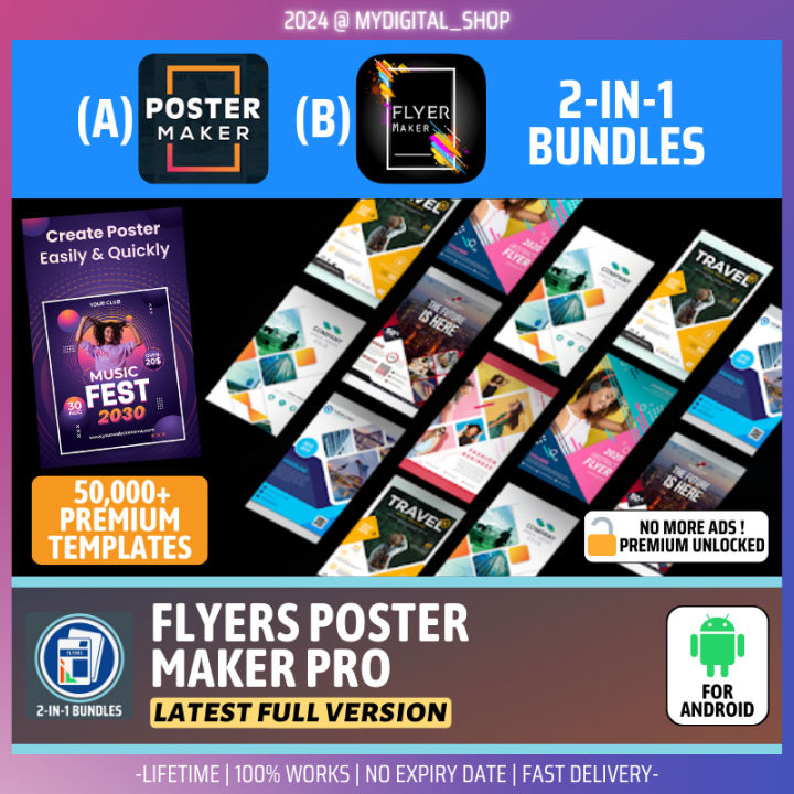 [Android] Flyers Poster Maker Pro 2024 | Full Version Unlocked ...