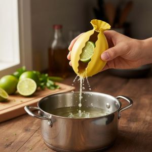 GUHEHARD Corrosion-resistant Manual Lemon Squeezer Heat-resistant Food Grade Silicone Lemon Juicer Durable Integrated Manual Juicer Kitchen