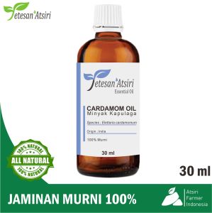 minyak atsiri kapulaga kapolaga murni cardamom pure essential oil esensial  essensial aromatherapy aromaterapi diffuser humidifier burner therapeutic grade 10 30 50 ml