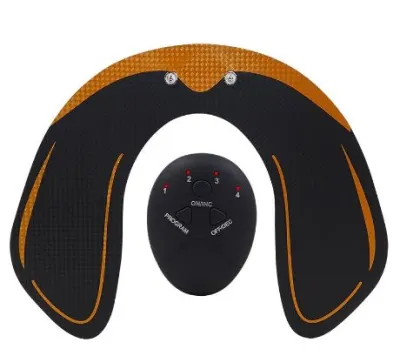 EMS Trainer Wireless Muscle ABS Stimulator Smart Fitness Abdominal Training Device Electric Body Massager Weight Loss Stickers Fitness Training Gear for Sculpted Slim Tummy & 6 Pack Abs - Home Exercise Lazy Sports Trainer Workout Tens Cordless Machine