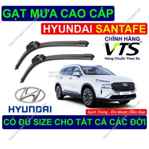 Gạt Mưa Bền Đẹp Kính Lái Hyundai Santafe Cặp Gạt Mưa Kính Lái Hyundai Santafe.. Có Đủ Size Cho Các Đời Xe Santafe