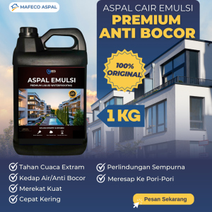 1 KG Aspal Cair Emulsion For Waterproofing - Cat Pelapis Anti Bocor Anti Rembes